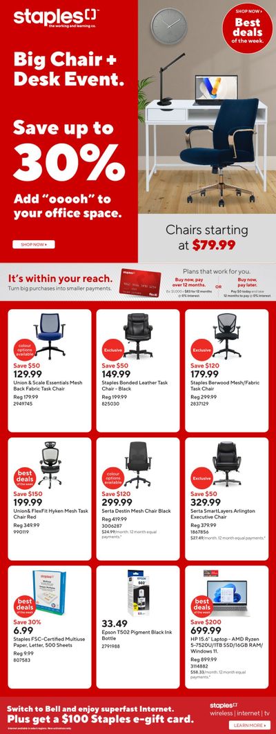 Staples Flyer May 9 to 15 Staples Flyer May 9 to 15