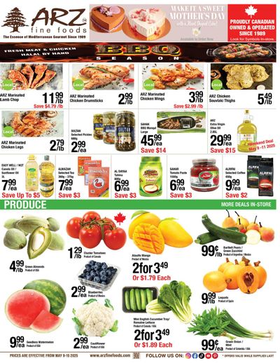 Arz Fine Foods Flyer May 9 to 15 Arz Fine Foods Flyer May 9 to 15