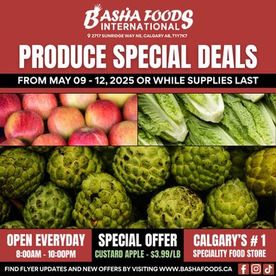 Basha Foods International Weekend Deals Flyer May 9 to 12 Basha Foods International Weekend Deals Flyer May 9 to 12