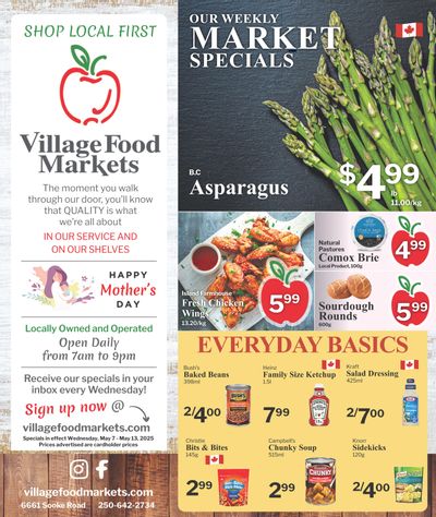 Village Food Markets Flyer May 7 to 13 Village Food Markets Flyer May 7 to 13
