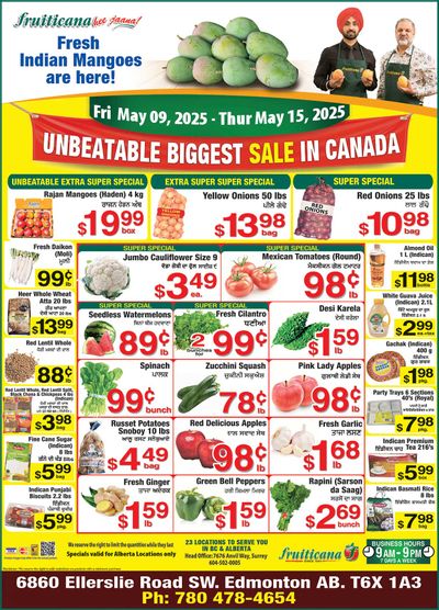 Fruiticana (Edmonton) Flyer May 9 to 15 Fruiticana (Edmonton) Flyer May 9 to 15