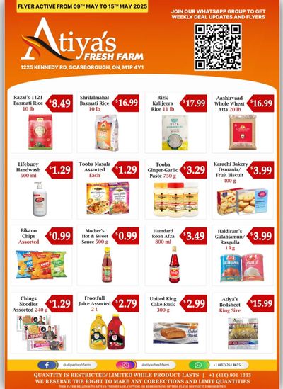 Atiya's Fresh Farm Flyer May 9 to 15 Atiya's Fresh Farm Flyer May 9 to 15