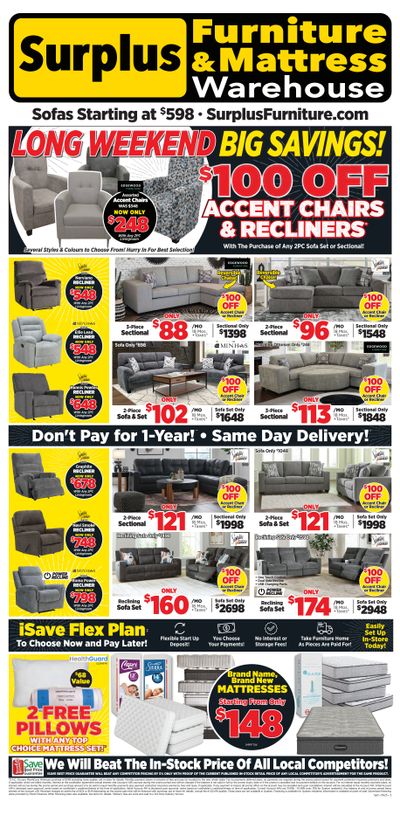 Surplus Furniture & Mattress Warehouse (Sydney) Flyer May 12 to 18