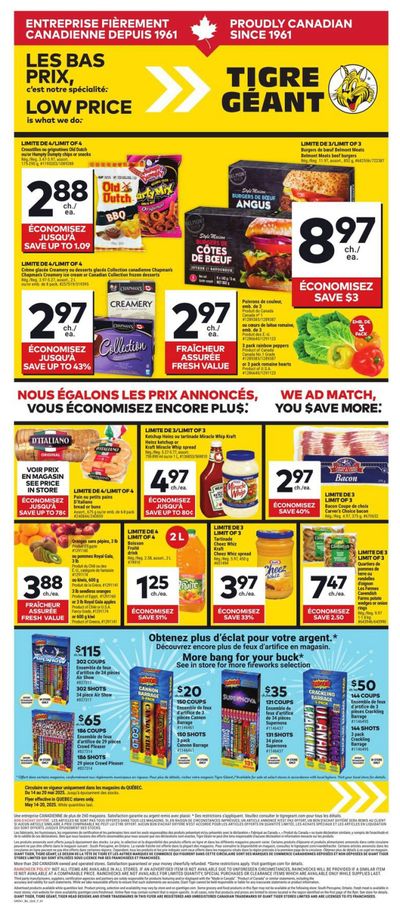 Tigre Géant Flyer May 14 to 20