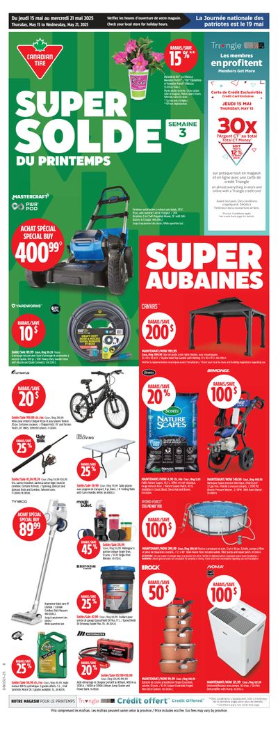 Canadian Tire (QC) Flyer May 15 to 21