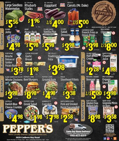 Pepper's Foods Flyer May 13 to 19 Pepper's Foods Flyer May 13 to 19