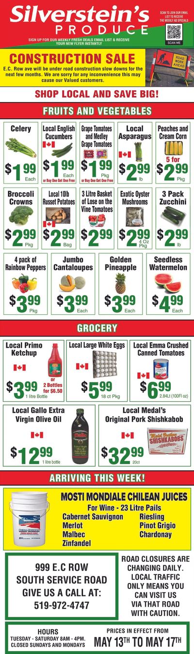 Silverstein's Produce Flyer May 13 to 17 Silverstein's Produce Flyer May 13 to 17