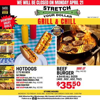 Sacks Food Co. Flyer May 14 to 27