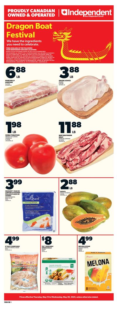 Independent Grocer (West) Dragon Boat Festival Flyer May 15 to 28
