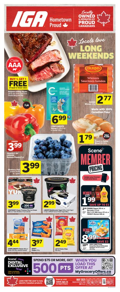 IGA (West) Flyer May 15 to 21 IGA (West) Flyer May 15 to 21