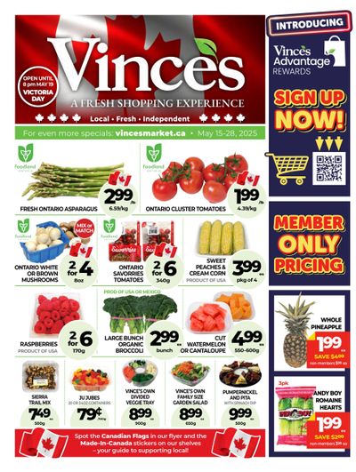Vince's Market Flyer May 15 to 28 Vince's Market Flyer May 15 to 28