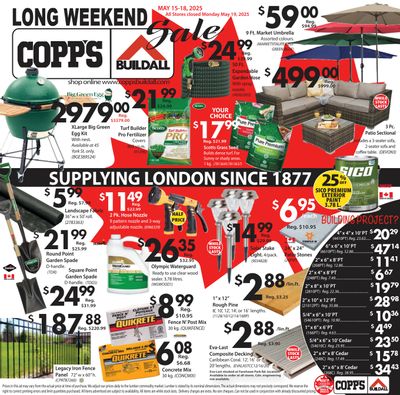 COPP’s Buildall Flyer May 15 to 18 COPP’s Buildall Flyer May 15 to 18
