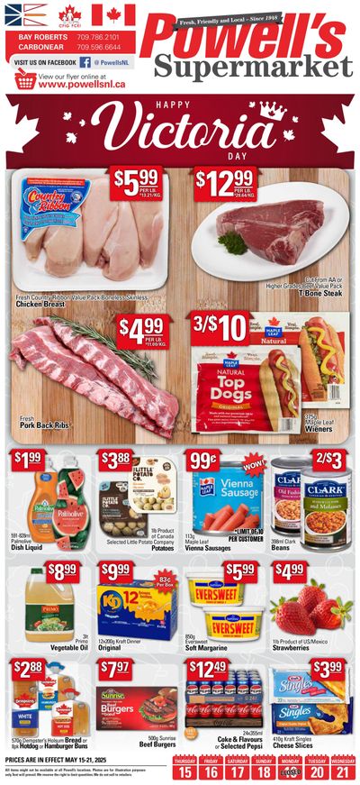 Powell's Supermarket Flyer May 15 to 21 Powell's Supermarket Flyer May 15 to 21