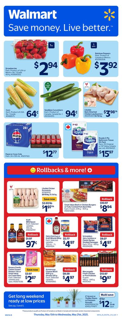 Walmart (West) Flyer May 15 to 21 Walmart (West) Flyer May 15 to 21