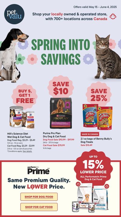 Pet Valu Flyer May 15 to June 4