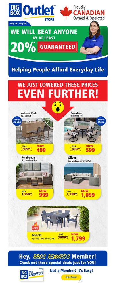Big Box Outlet Store Flyer May 15 to 28 Big Box Outlet Store Flyer May 15 to 28
