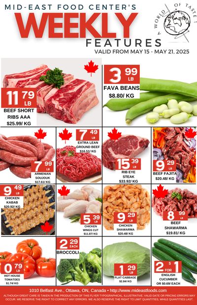 Mid-East Food Centre Flyer May 15 to 21