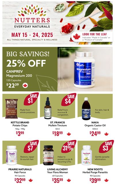 Nutters Everyday Naturals Flyer May 15 to 24