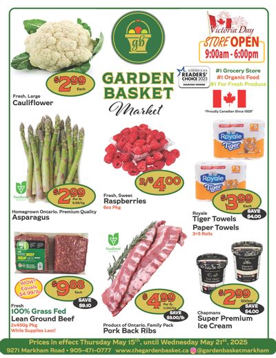The Garden Basket Flyer May 15 to 21 The Garden Basket Flyer May 15 to 21