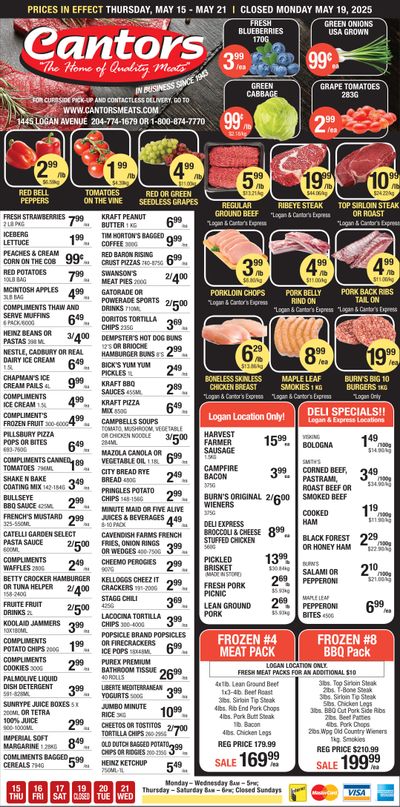 Cantor's Meats Flyer May 15 to 21 Cantor's Meats Flyer May 15 to 21