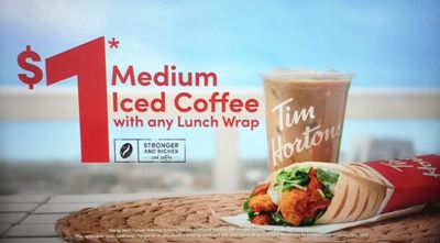 Tim Hortons Canada Offer: $1 Iced Coffee With Any Lunch Wrap