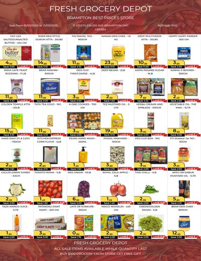 Fresh Grocery Depot Flyer May 15 to 21