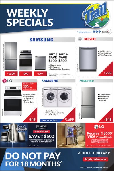 Trail Appliances (AB & SK) Flyer May 15 to 21 Trail Appliances (AB & SK) Flyer May 15 to 21
