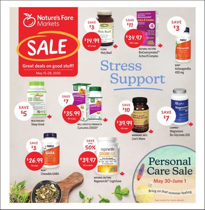 Nature's Fare Markets Flyer May 15 to 28