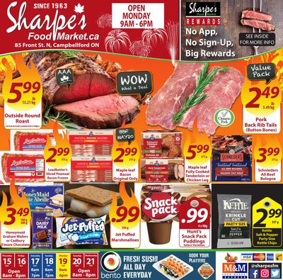 Sharpe's Food Market Flyer May 15 to 21 Sharpe's Food Market Flyer May 15 to 21