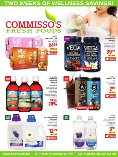 Commisso's Fresh Foods Wellness Flyer May 16 to 29
