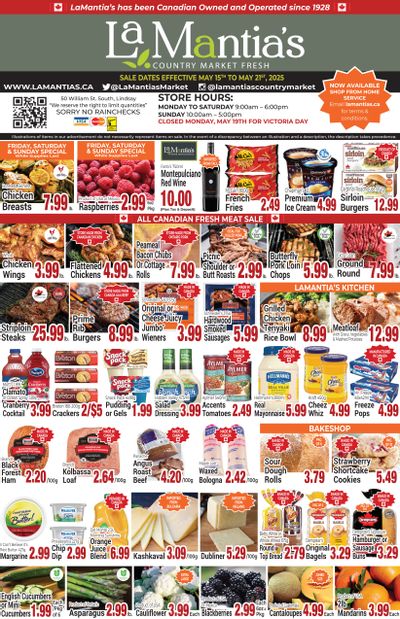 LaMantia's Flyer May 15 to 21 LaMantia's Flyer May 15 to 21
