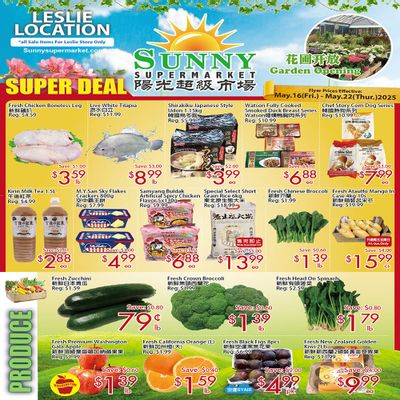 Sunny Supermarket (Leslie) Flyer May 16 to 22