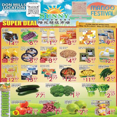 Sunny Foodmart (Don Mills) Flyer May 16 to 22