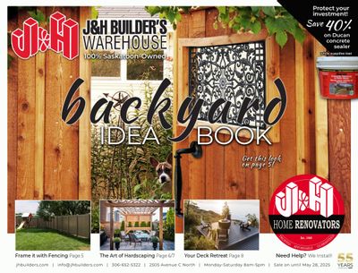 J&H Builder's Warehouse Flyer May 15 to 28
