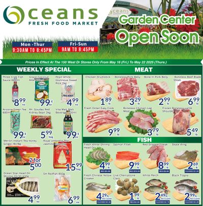 Oceans Fresh Food Market (Brampton) Flyer May 16 to 22 Oceans Fresh Food Market (Brampton) Flyer May 16 to 22
