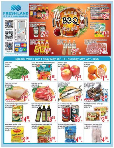 FreshLand Supermarket Flyer May 16 to 22