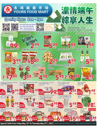 Yours Food Mart Flyer May 16 to 22