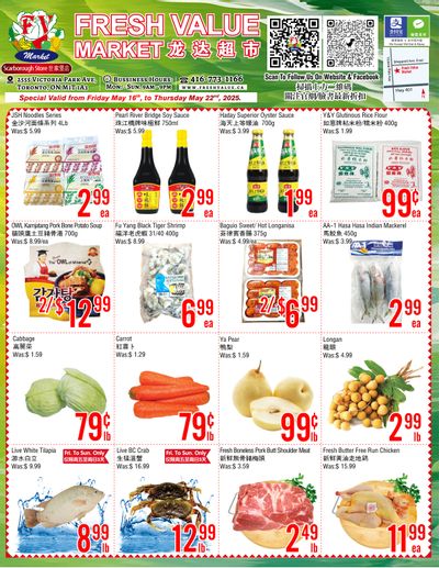 Fresh Value (Scarborough) Flyer May 16 to 22