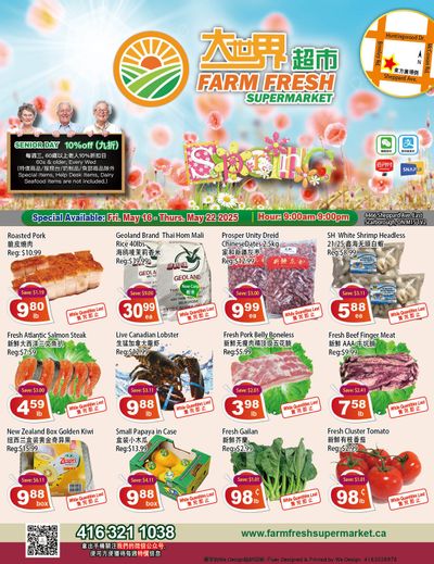 Farm Fresh Supermarket Flyer May 16 to 22