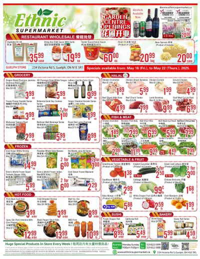 Ethnic Supermarket (Guelph) Flyer May 16 to 22