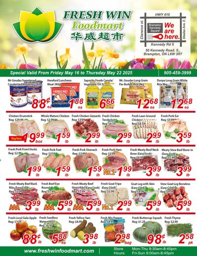 Fresh Win Foodmart Flyer May 16 to 22