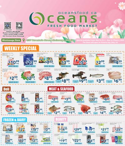 Oceans Fresh Food Market (Mississauga) Flyer May 16 to 22 Oceans Fresh Food Market (Mississauga) Flyer May 16 to 22