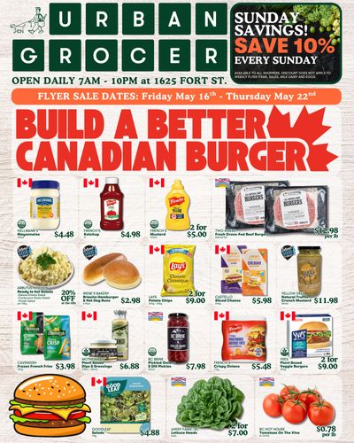 Urban Grocer Flyer May 16 to 22
