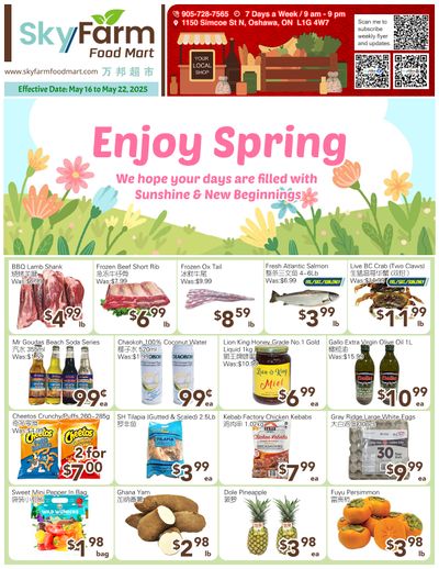 SkyFarm Food Mart Flyer May 16 to 22 SkyFarm Food Mart Flyer May 16 to 22