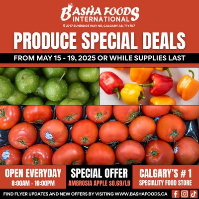 Basha Foods International Weekend Deals Flyer May 15 to 19
