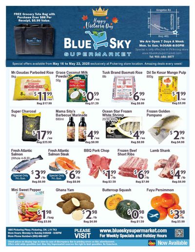 Blue Sky Supermarket (Pickering) Flyer May 16 to 22