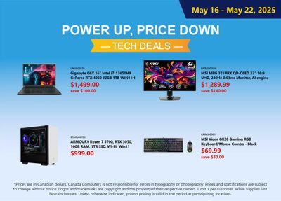 Canada Computers Flyer May 16 to 22