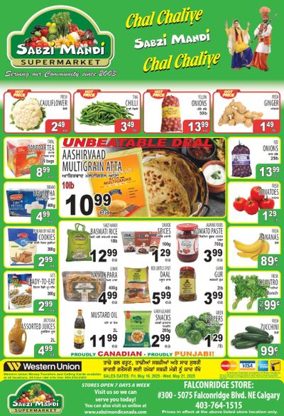 Sabzi Mandi Supermarket (Calgary) Flyer May 16 to 21