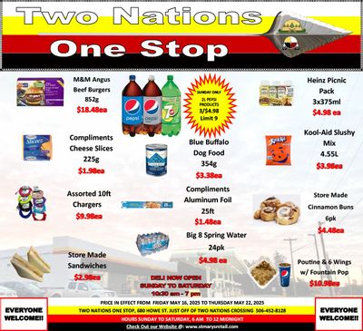 Two Nations One Stop Flyer May 16 to 22