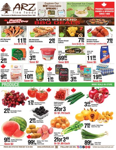 Arz Fine Foods Flyer May 16 to 22